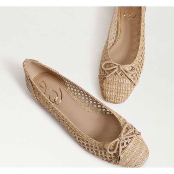 Sam Edelman May Ballet Flat in Dark Natural Weave Size 8 / New - Picture 3 of 7